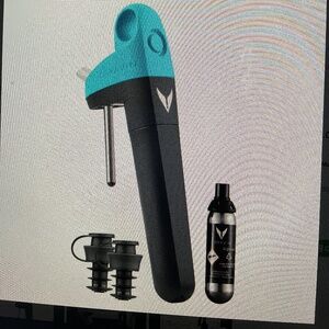 Coravin pivot wine preservation system teal